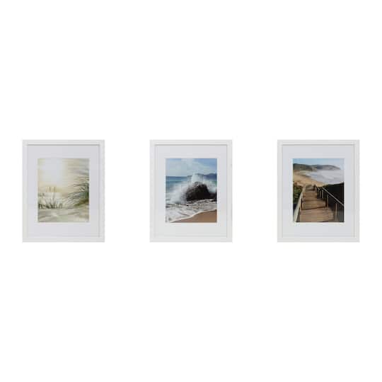 3 Pack White 8&#x22; x 10&#x22; Frame Set with Mat, Gallery&#x2122; by Studio D&#xE9;cor&#xAE;